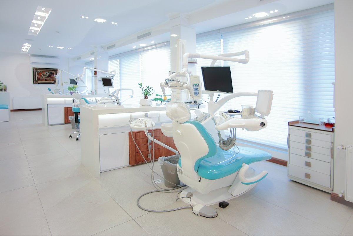 A modern dental chair