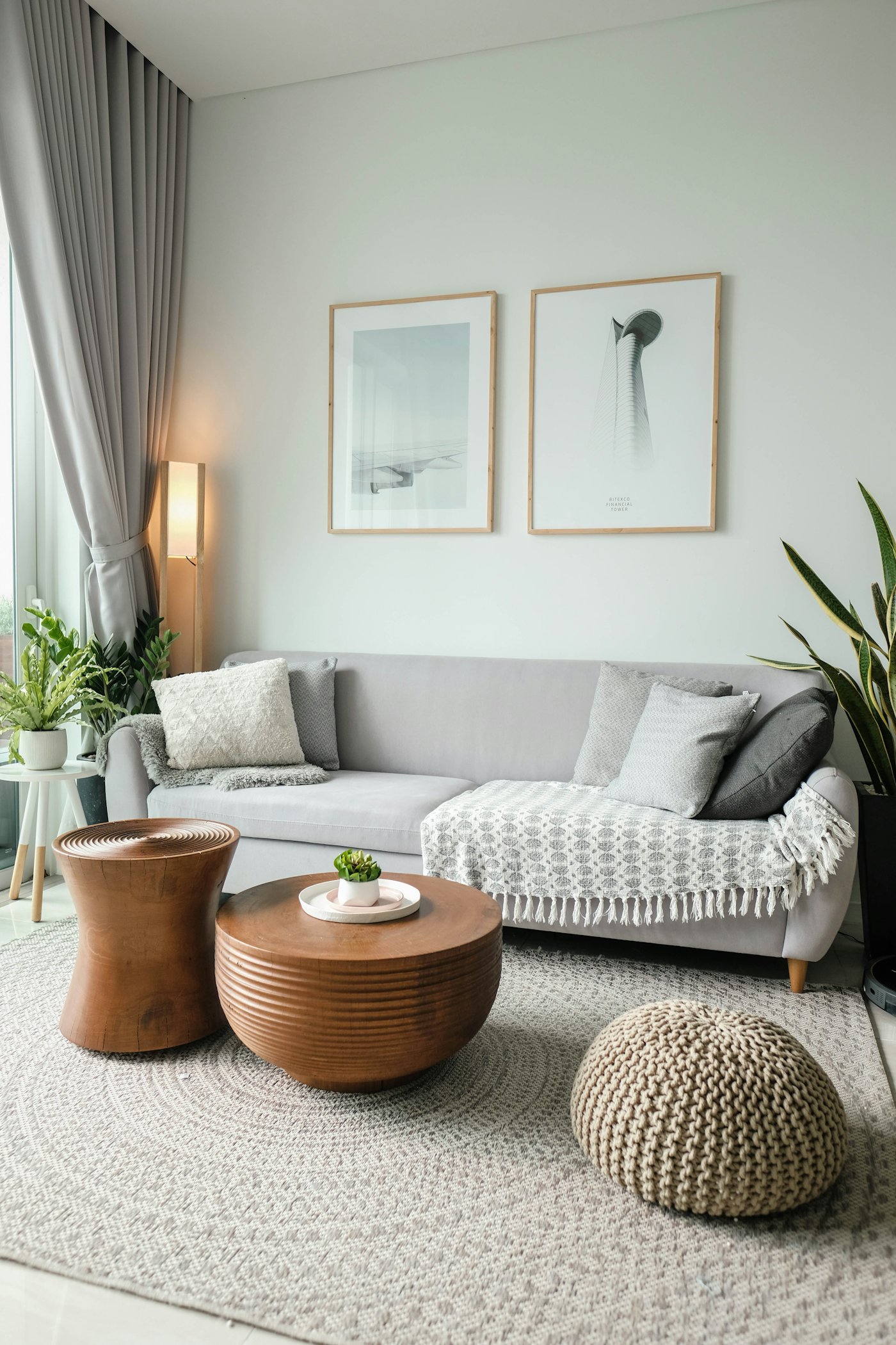 Light-filled living room